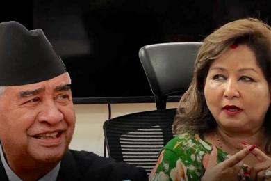आजै राति सिंगापुर उड्दै देउवा दम्पती